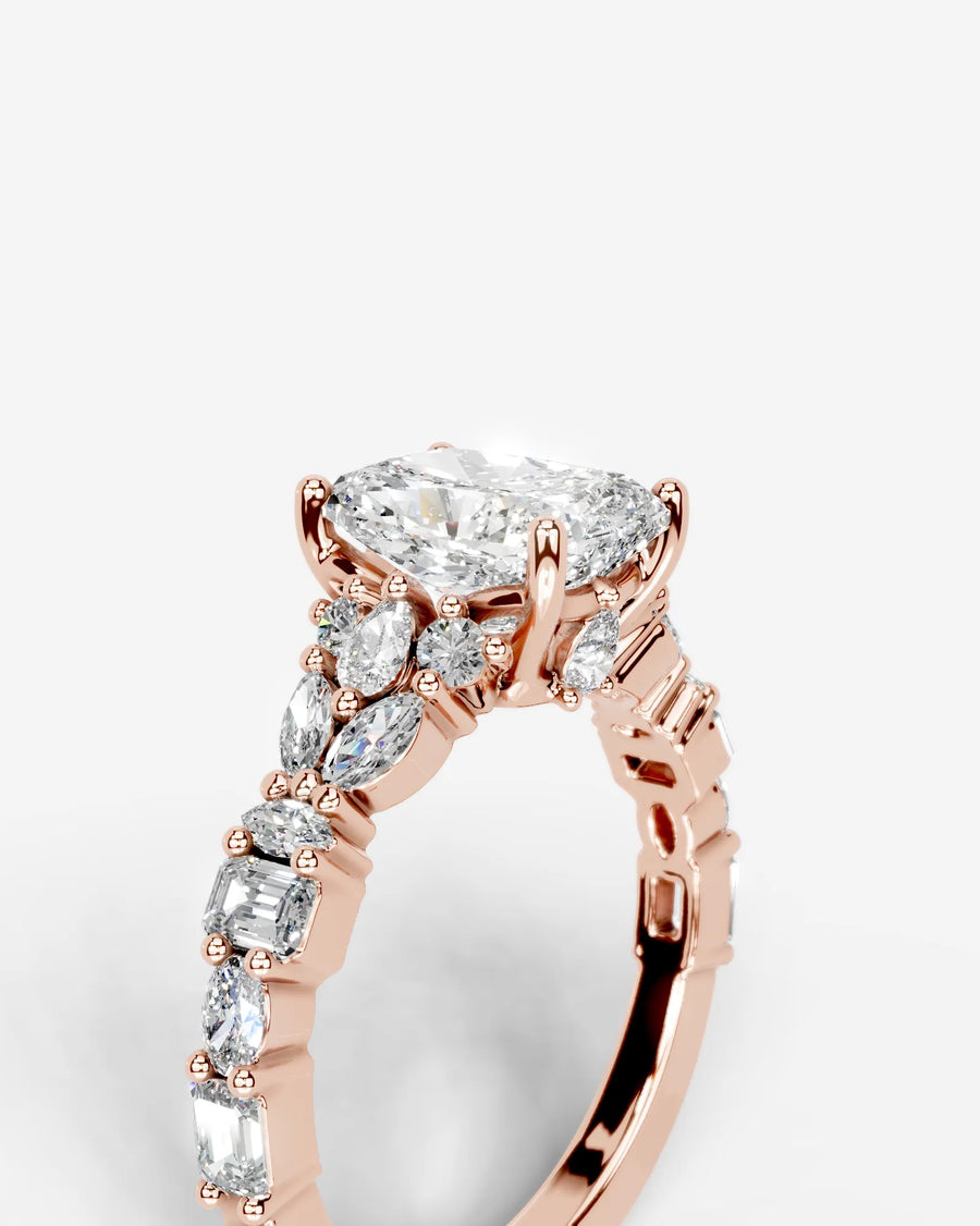 Tula (Elongated Cushion) 14k Rose Gold 005