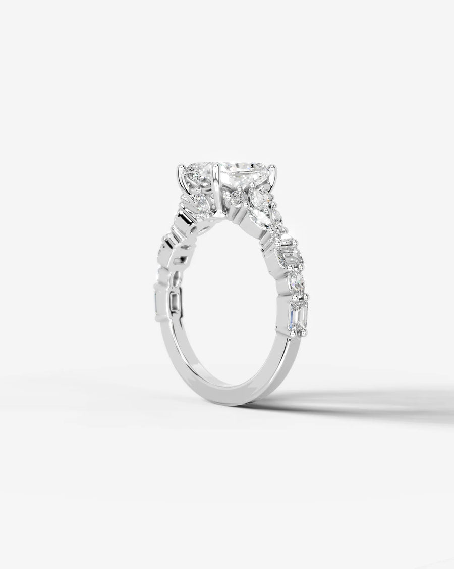 Tula (Elongated Cushion) 14k White Gold 004