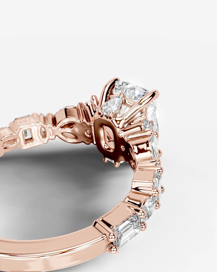 Tula (Elongated Cushion) 14k Rose Gold 002