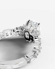 Tula (Elongated Cushion) 14k White Gold 002