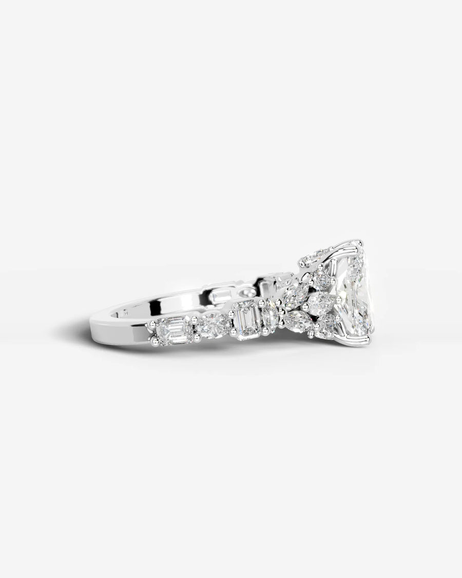 Tula (Elongated Cushion) 18k White Gold 003