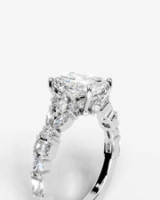 Tula (Elongated Radiant) 14k White Gold 005