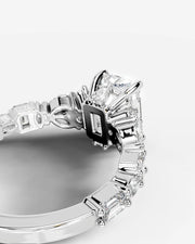 Tula (Elongated Radiant) Platinum 002