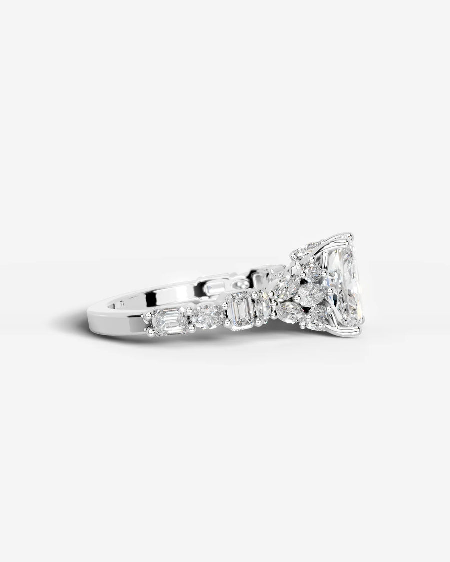 Tula (Elongated Radiant) Platinum 003