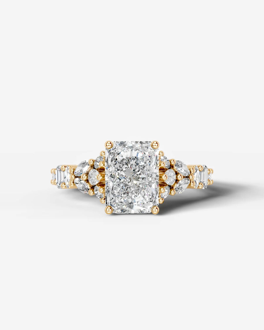 Tula (Elongated Radiant) 14k Yellow Gold 001