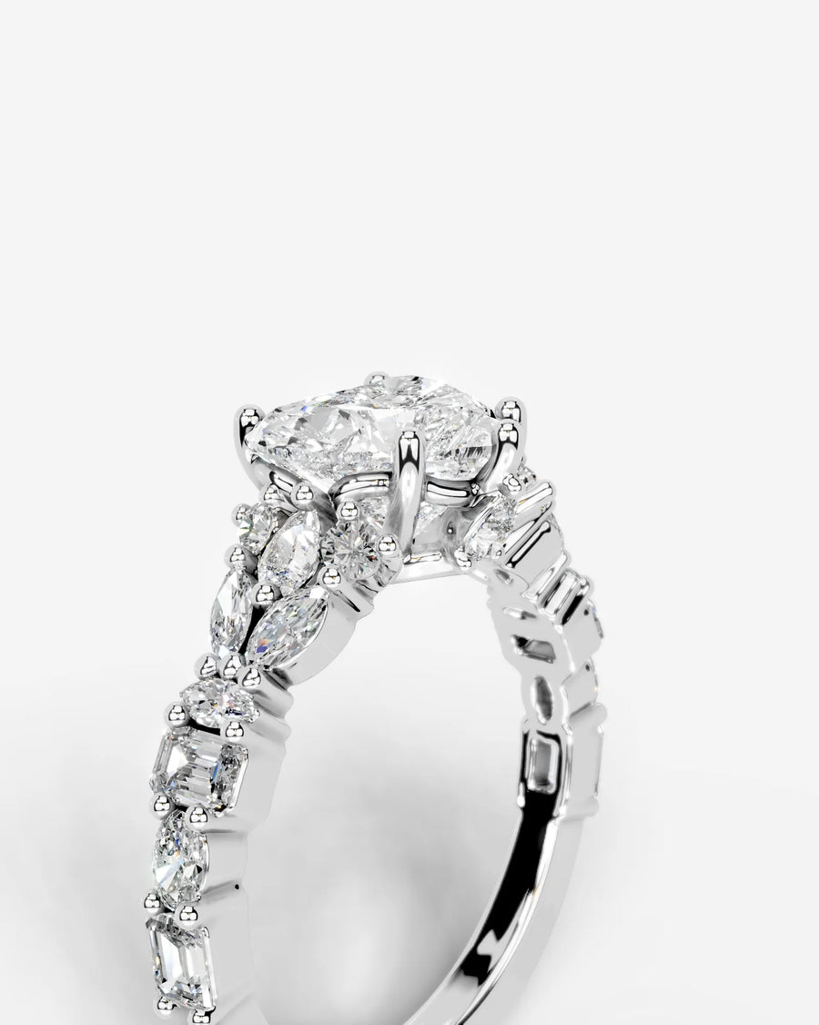 Tula (Heart) 18k White Gold 005