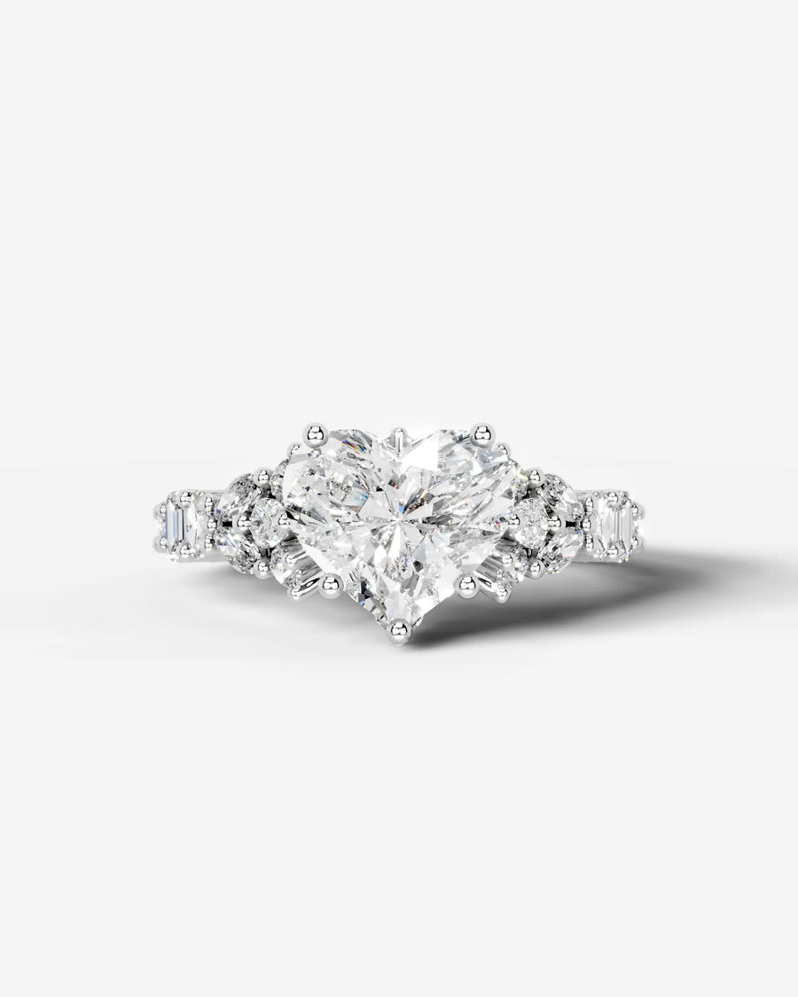 Tula (Heart) 18k White Gold 001