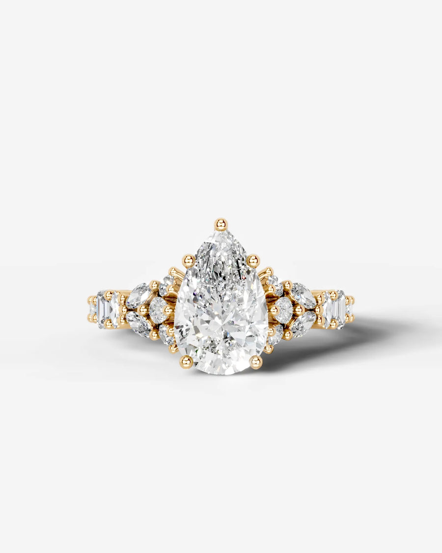 Tula (Pear) 18k Yellow Gold 001