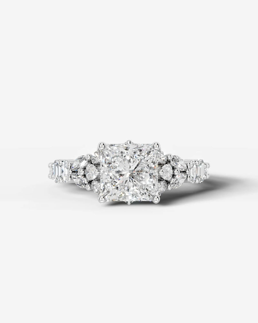 Tula (Princess) 14k White Gold 001