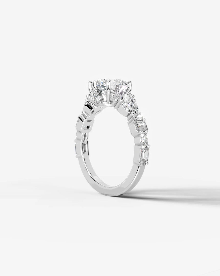 Tula (Round) 18k White Gold 004
