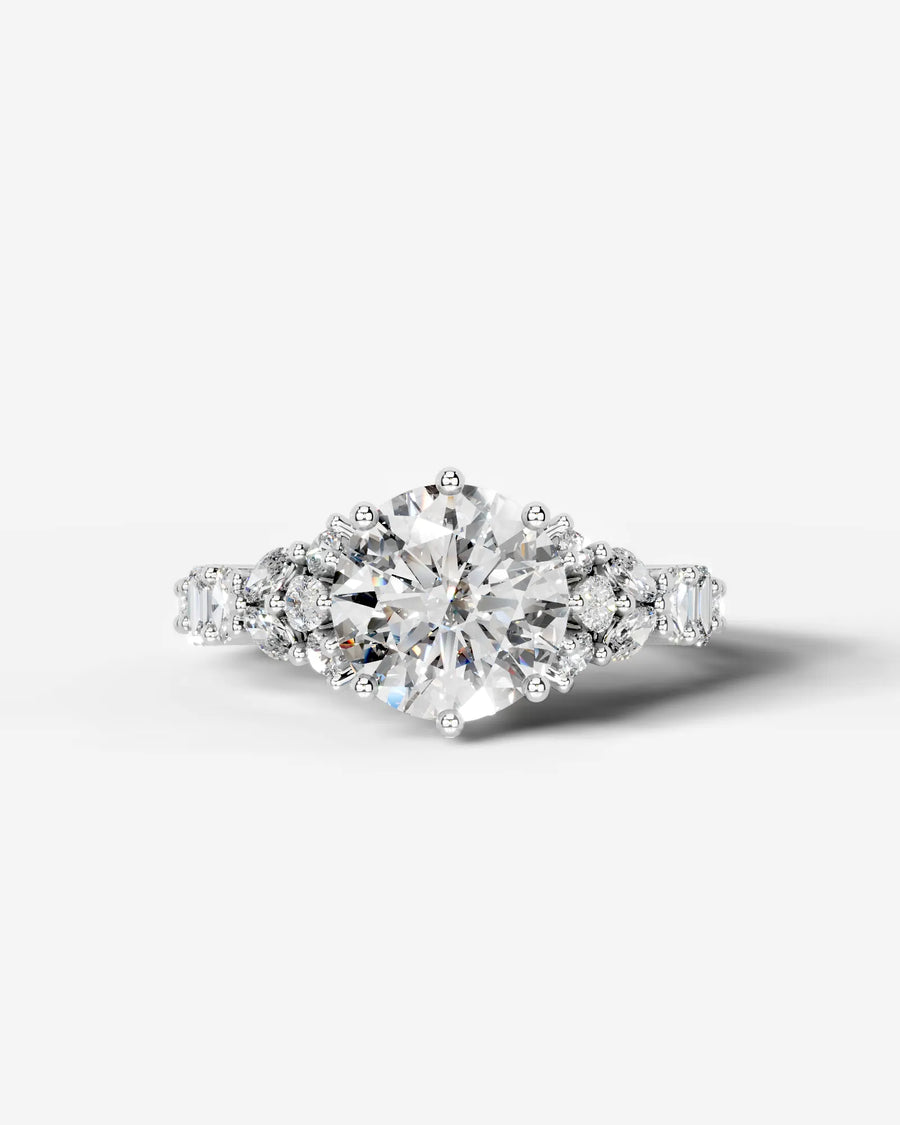 Tula (Round) 14k White Gold 001