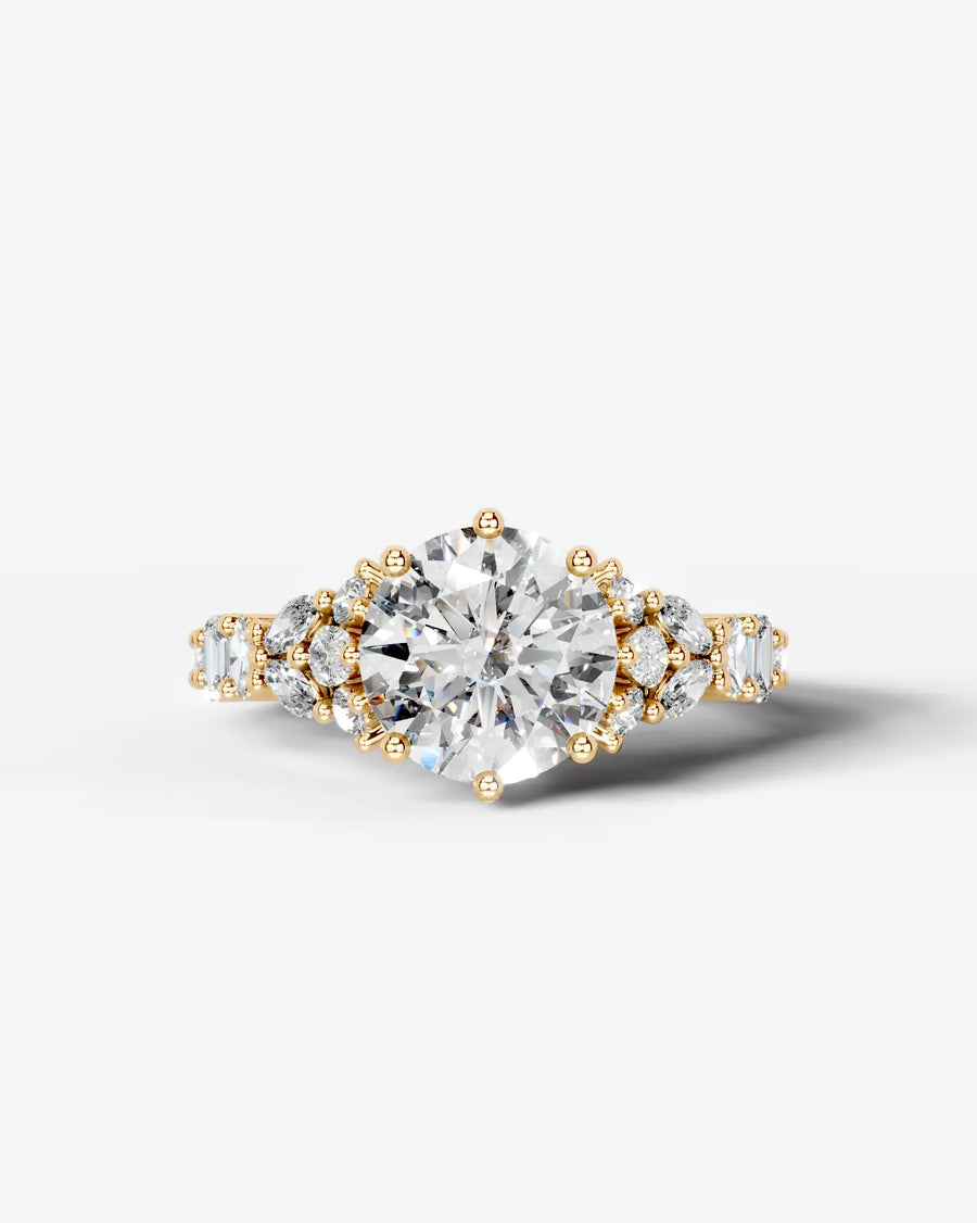Tula (Round) 14k Yellow Gold 001