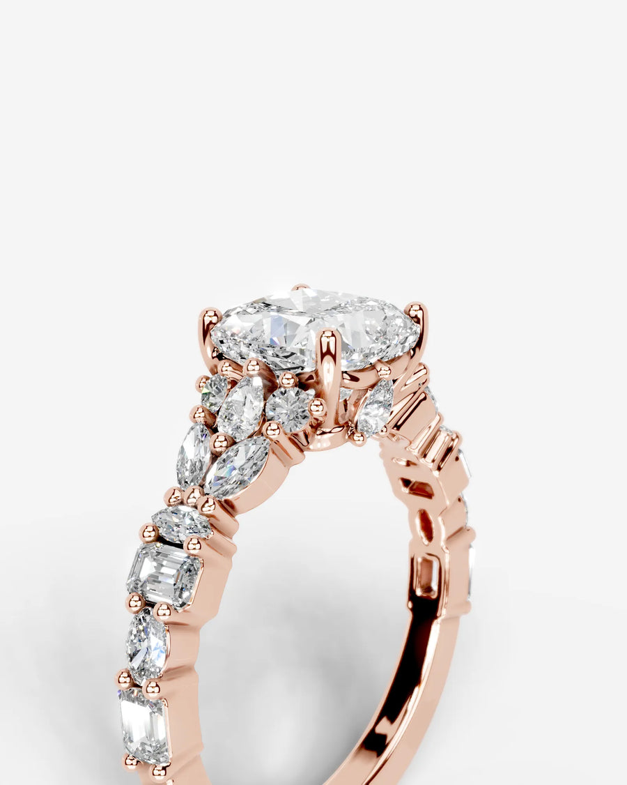Tula (Cushion) 14k Rose Gold 005