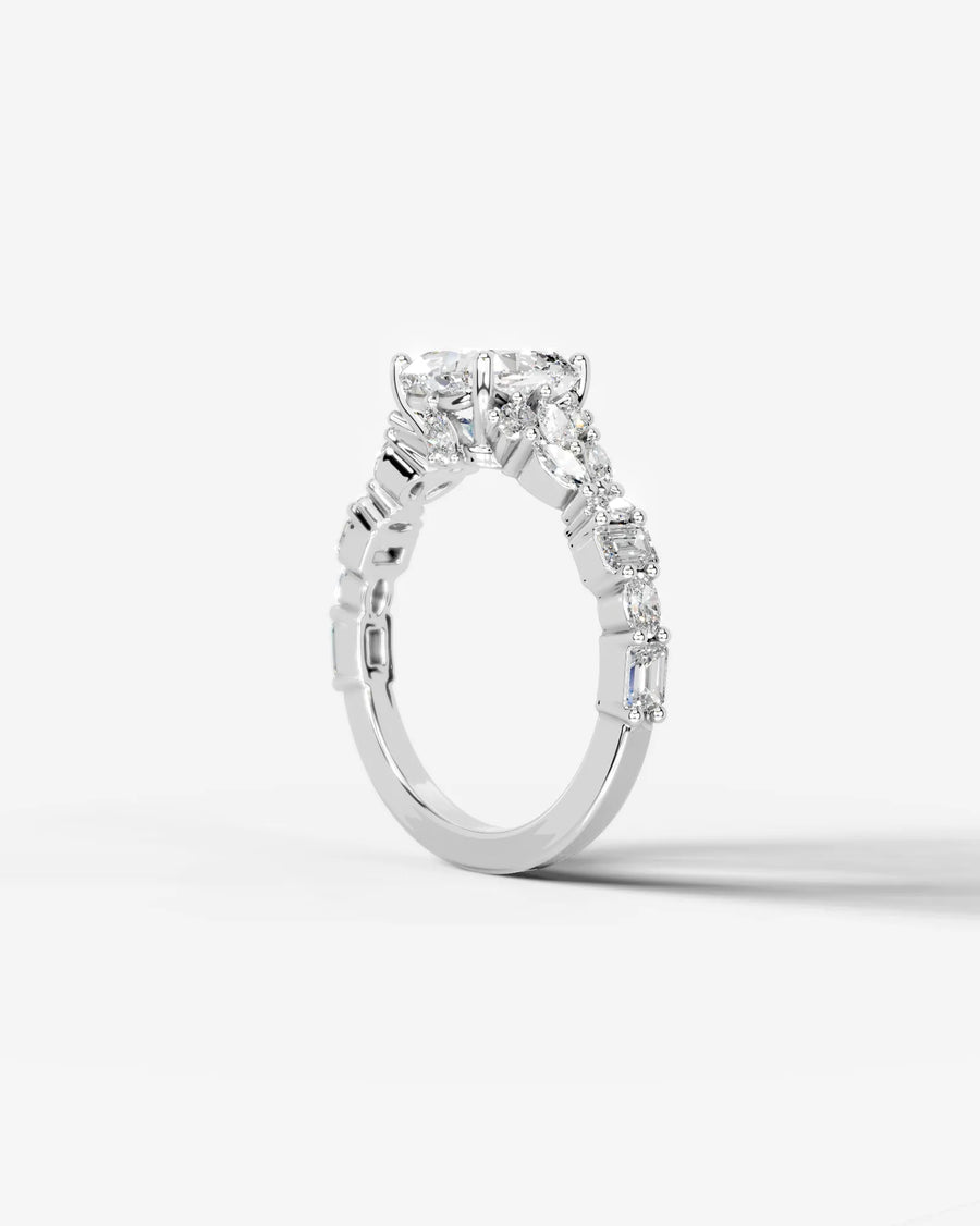 Tula (Cushion) 18k White Gold 004