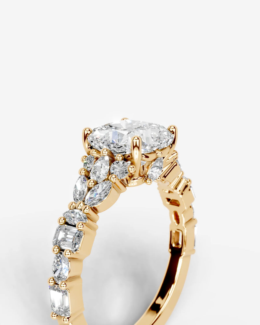 Tula (Cushion) 18k Yellow Gold 005