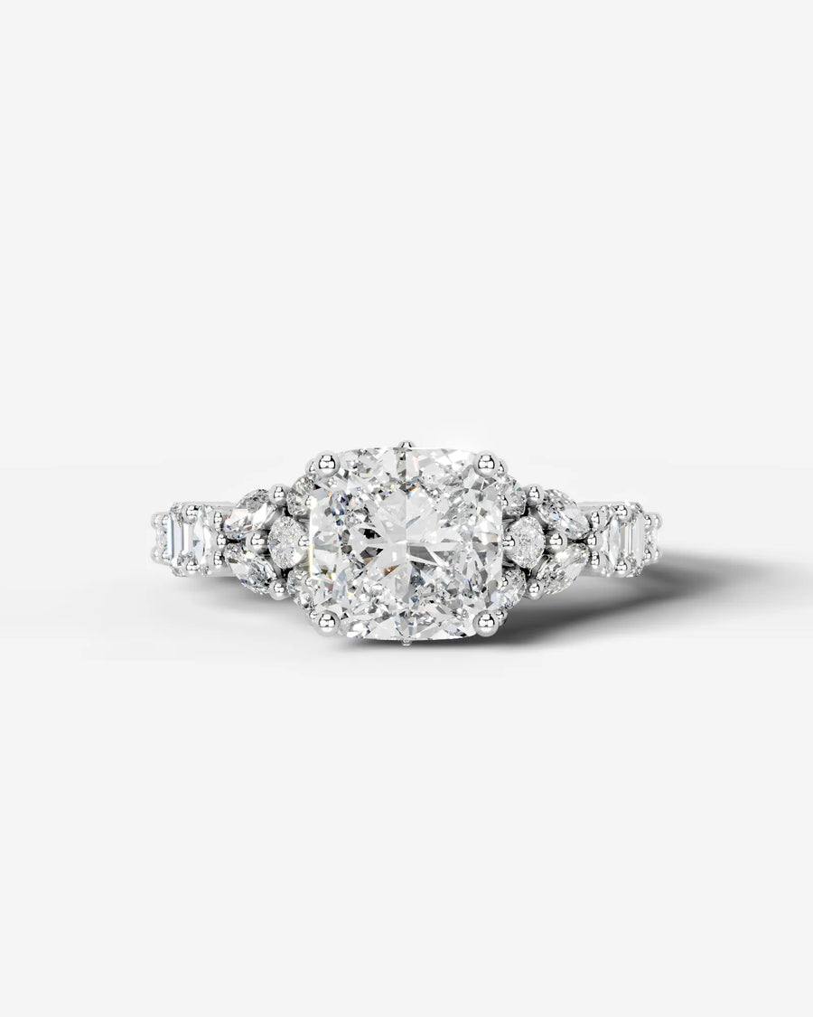 Tula (Cushion) 14k White Gold 001