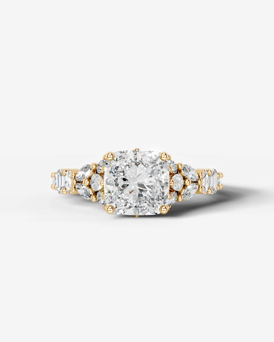 Tula (Cushion) 14k Yellow Gold 001