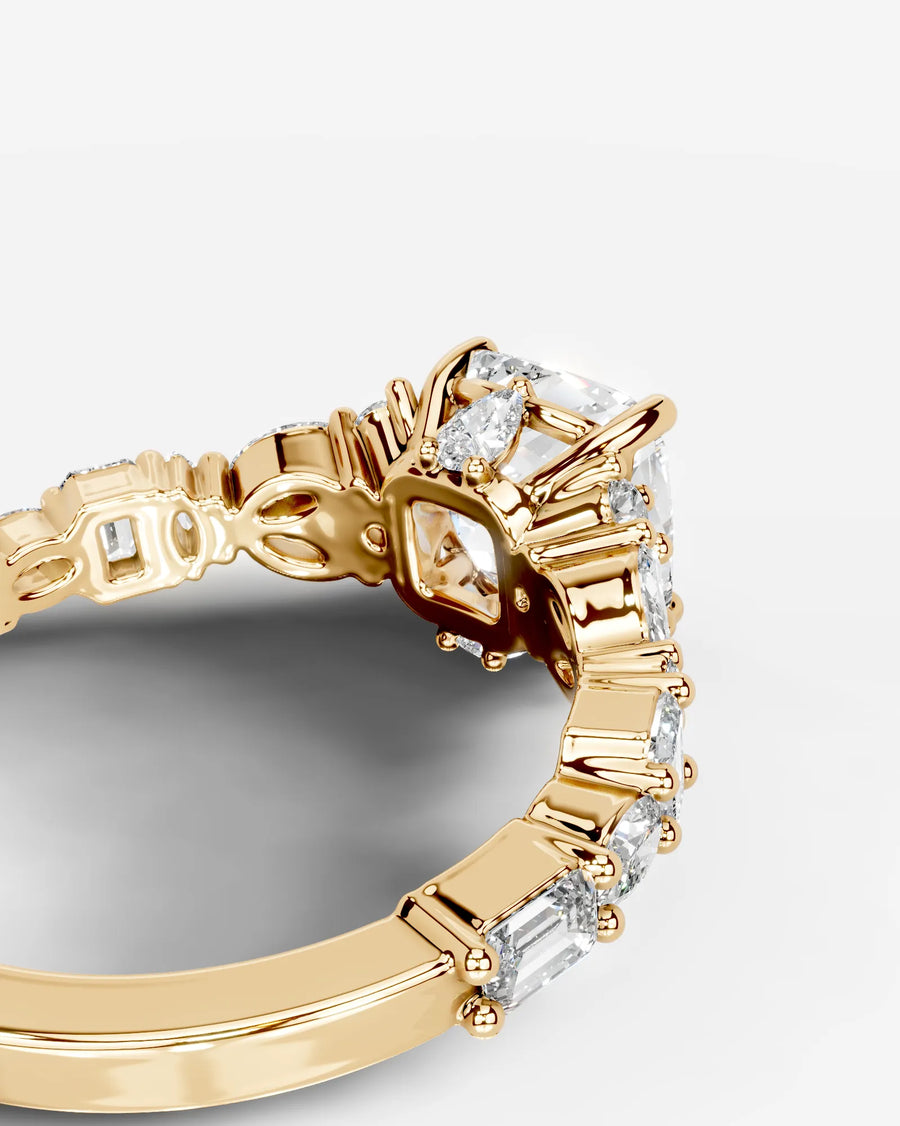 Tula (Cushion) 18k Yellow Gold 002