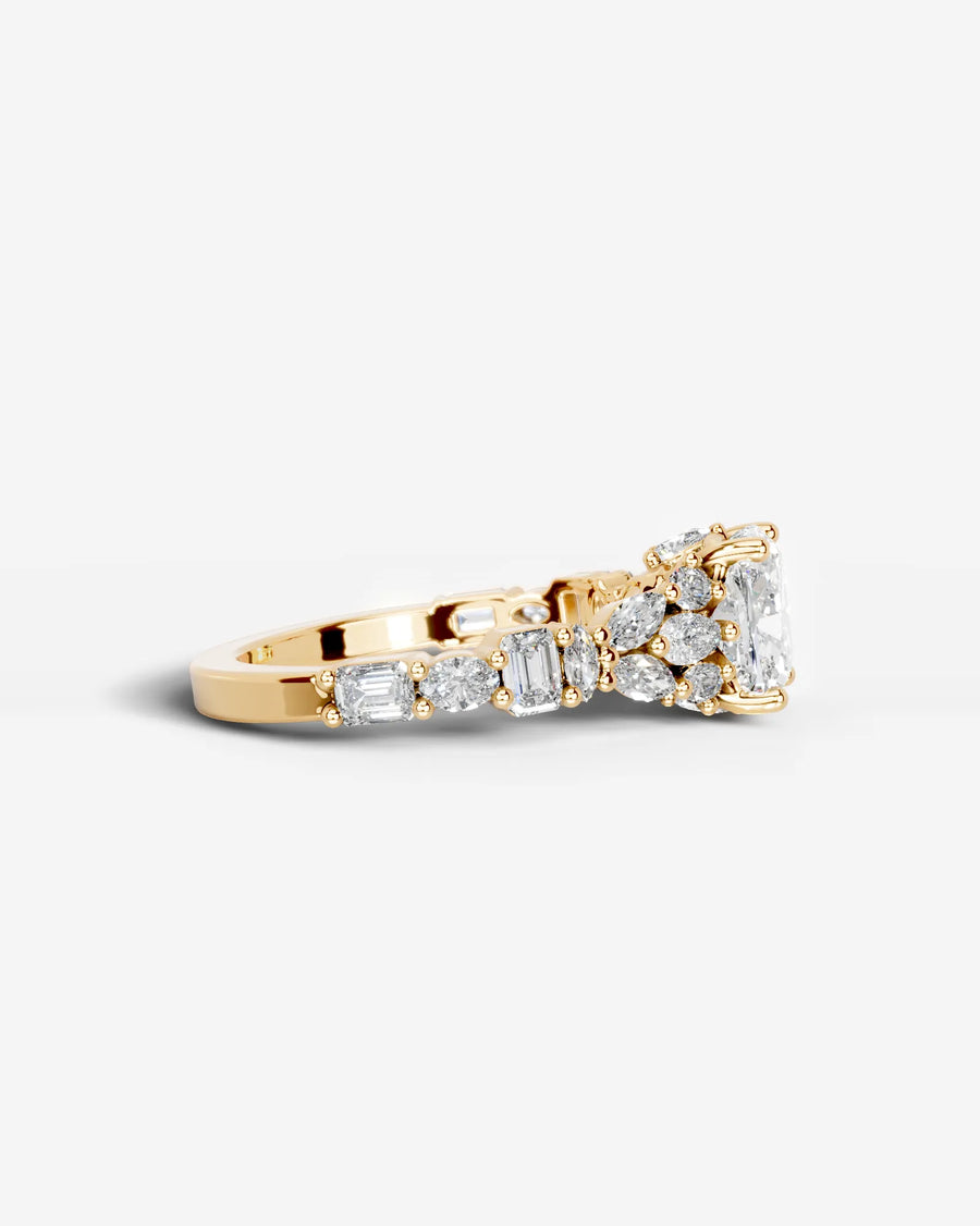 Tula (Cushion) 14k Yellow Gold 003