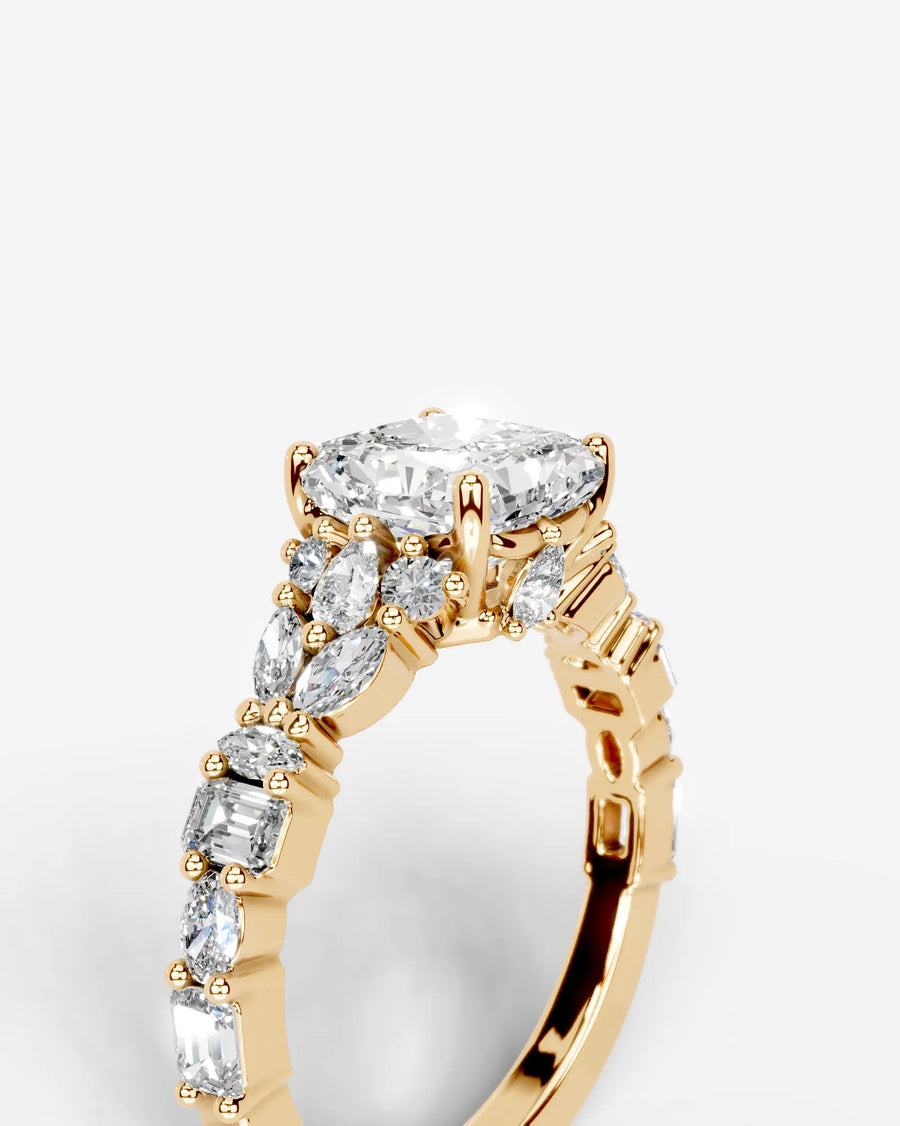 Tula (Radiant) 14k Yellow Gold 005