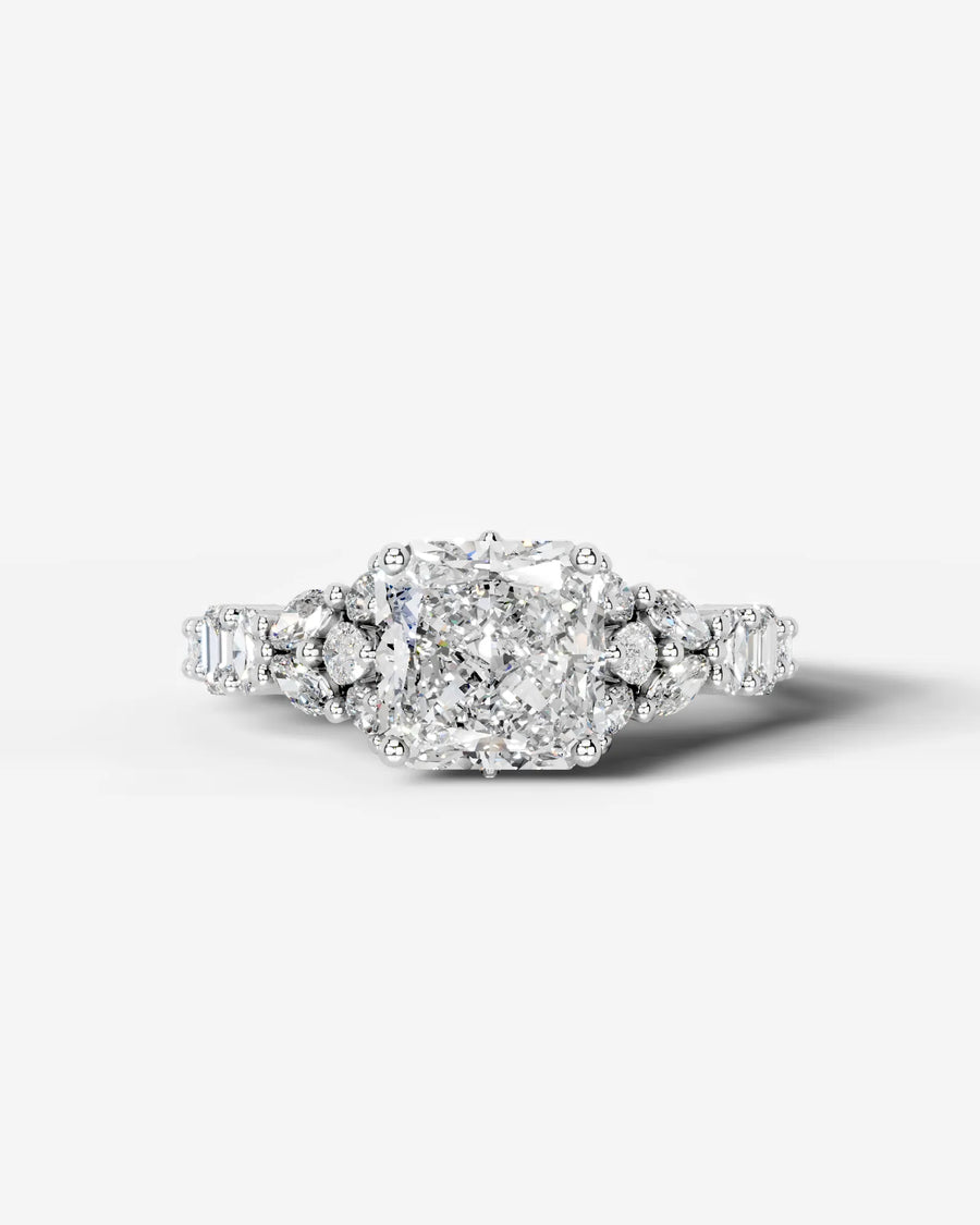 Tula (Radiant) 18k White Gold 001