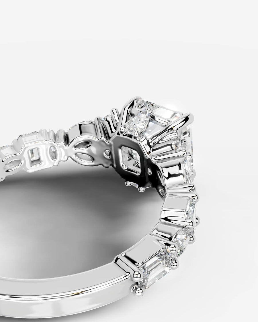 Tula (Radiant) 14k White Gold 002