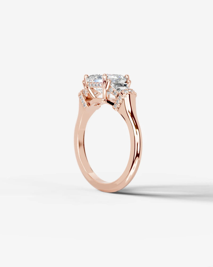 Viola (Asscher) 14k Rose Gold 005