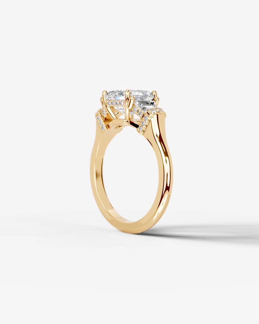 Viola (Asscher) 18k Yellow Gold 005