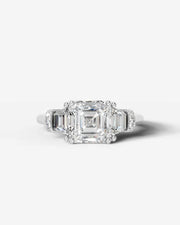 Viola (Asscher) Platinum 001