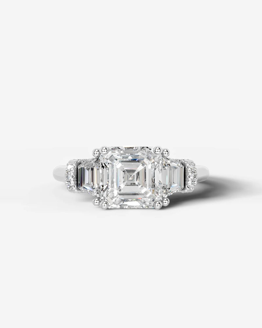 Viola (Asscher) Platinum 001