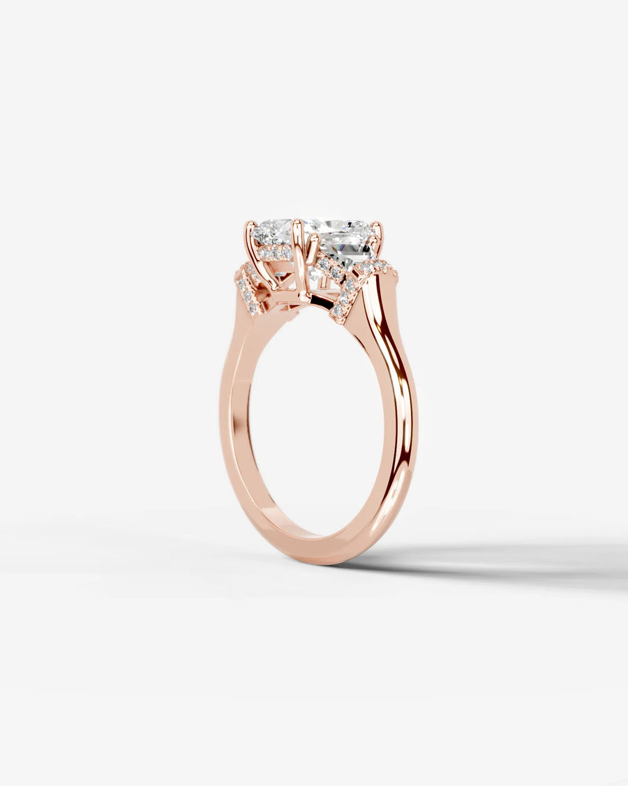 Viola (Elongated Cushion) 14k Rose Gold 005
