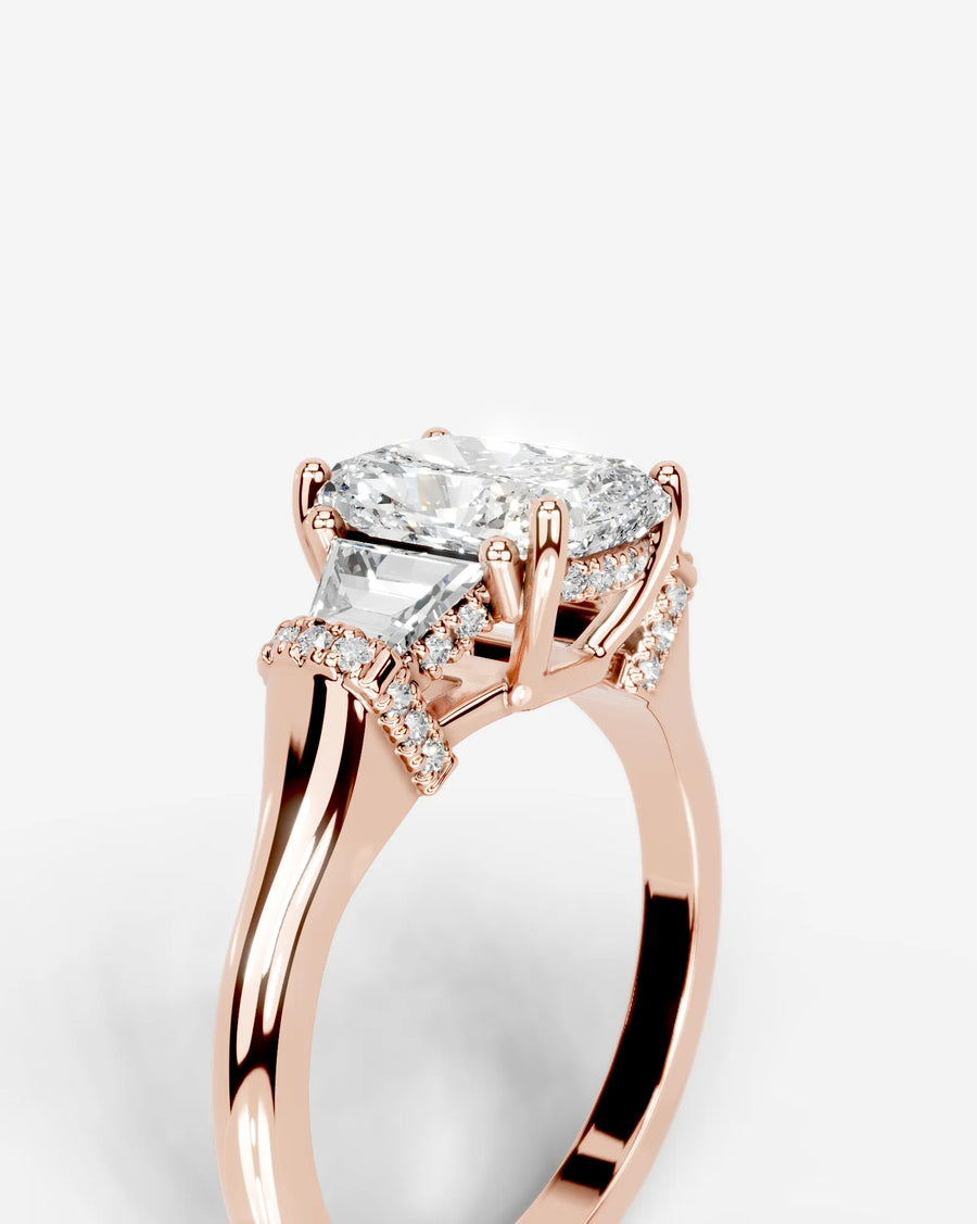 Viola (Elongated Cushion) 14k Rose Gold 006