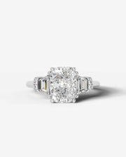 Viola (Elongated Cushion) 14k White Gold 001