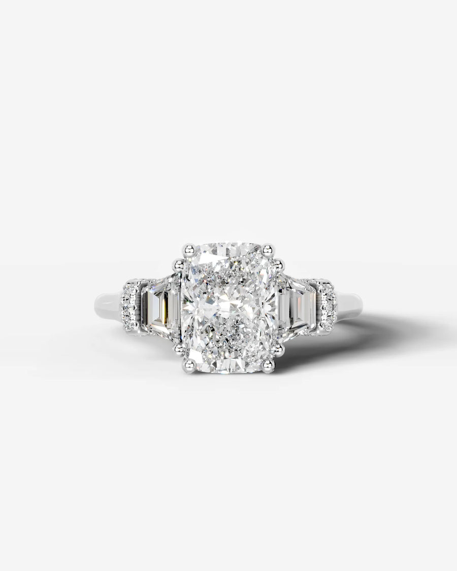 Viola (Elongated Cushion) 14k White Gold 001