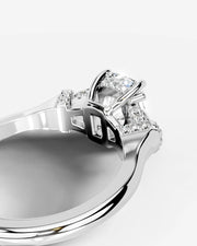 Viola (Elongated Cushion) 18k White Gold 003