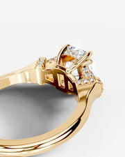 Viola (Elongated Cushion) 14k Yellow Gold 003