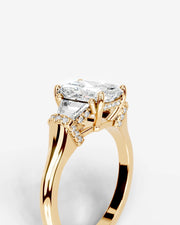 Viola (Elongated Radiant) 14k Yellow Gold 006