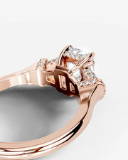 Viola (Elongated Radiant) 14k Rose Gold 003