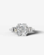 Viola (Elongated Radiant) 18k White Gold 001