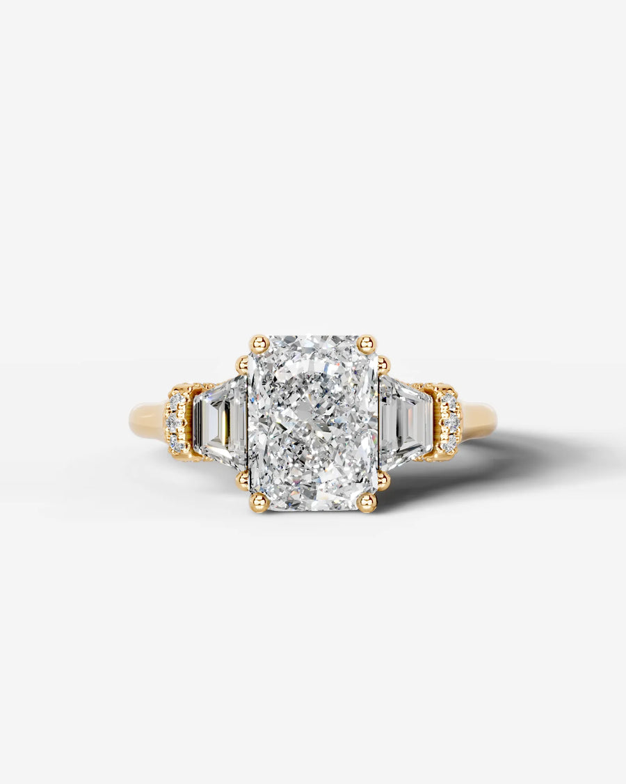 Viola (Elongated Radiant) 14k Yellow Gold 001