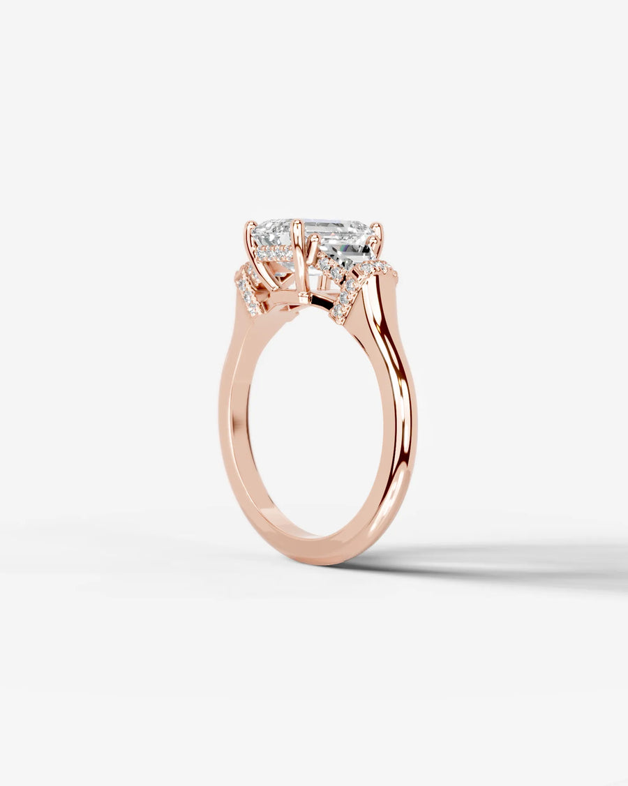 Viola (Emerald) 14k Rose Gold 005
