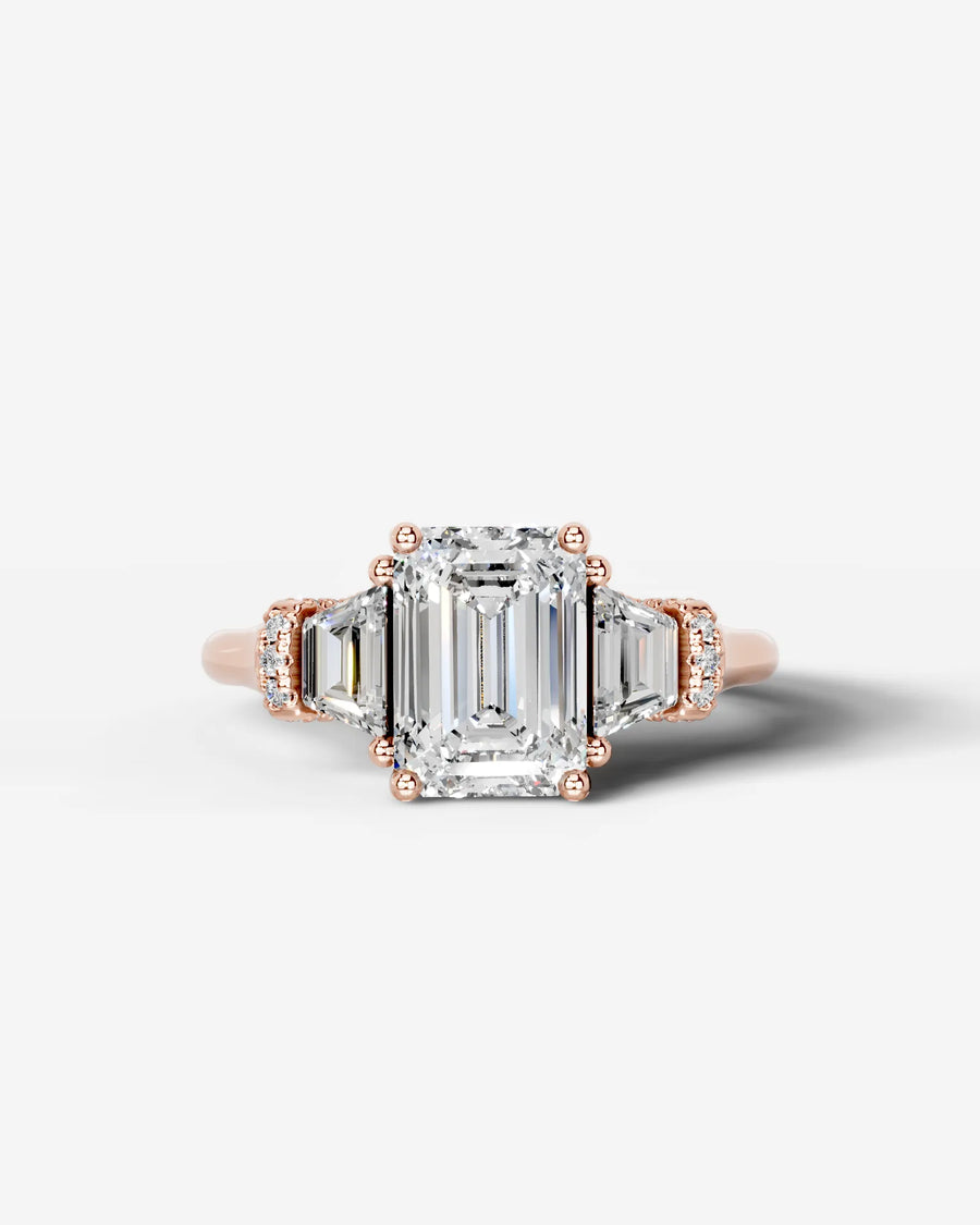 Viola (Emerald) 14k Rose Gold 001