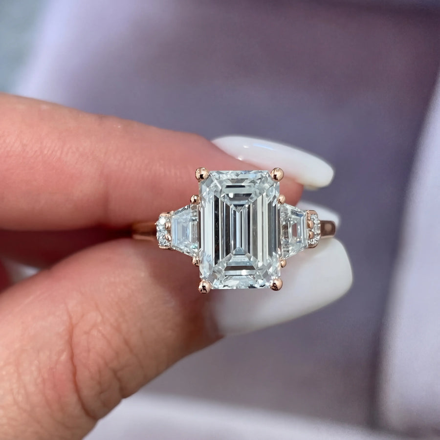 Viola (Emerald) 14k Rose Gold 007