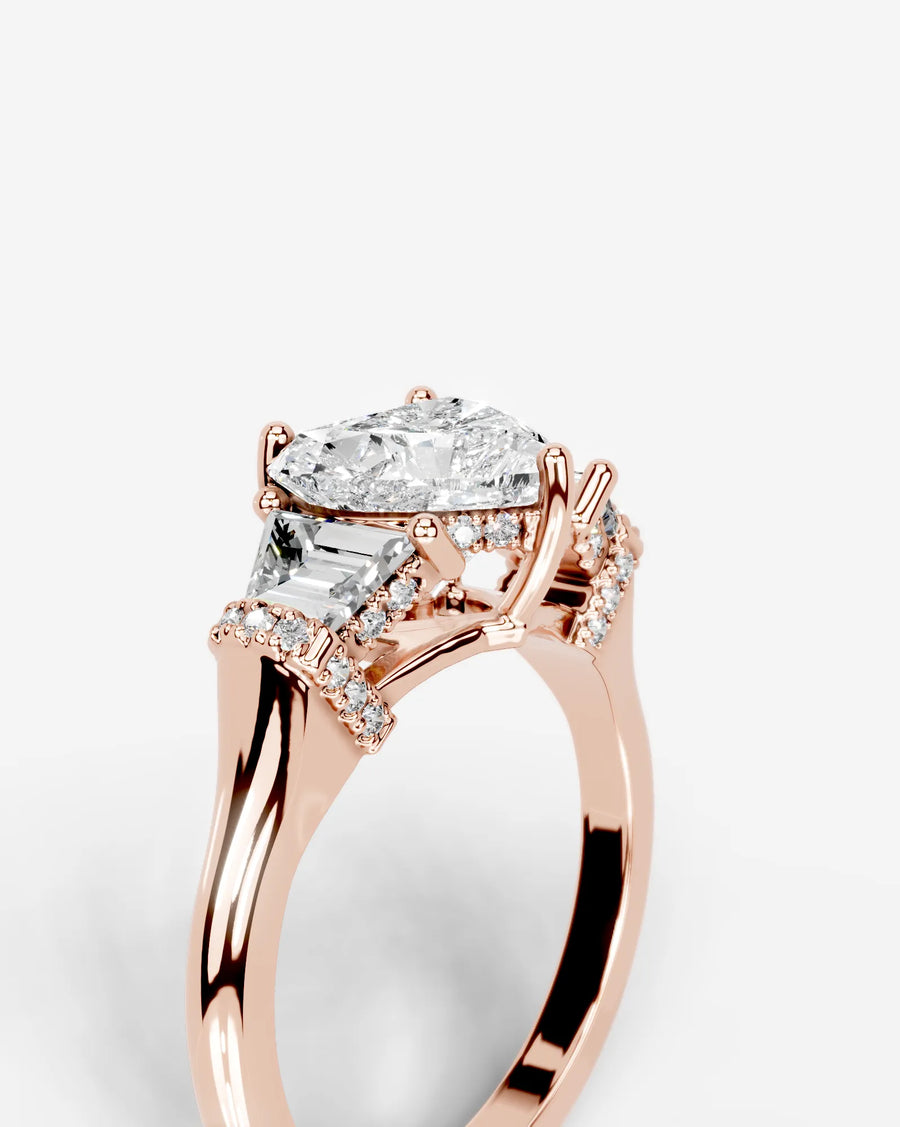 Viola (Heart) 14k Rose Gold 006