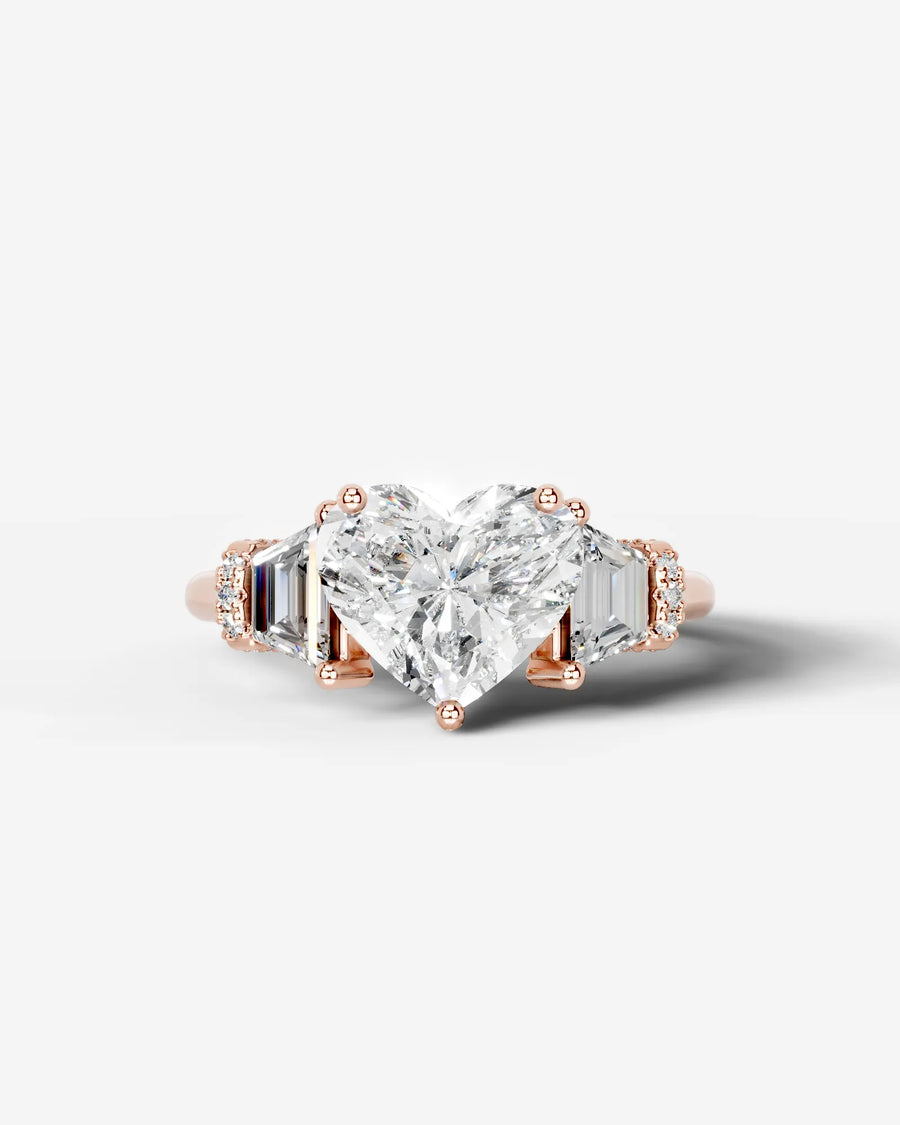 Viola (Heart) 14k Rose Gold 001