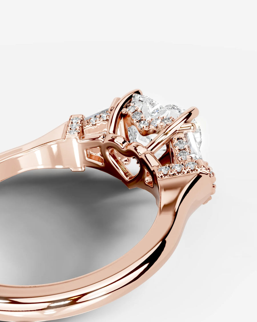 Viola (Heart) 14k Rose Gold 003