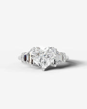 Viola (Heart) 18k White Gold 001