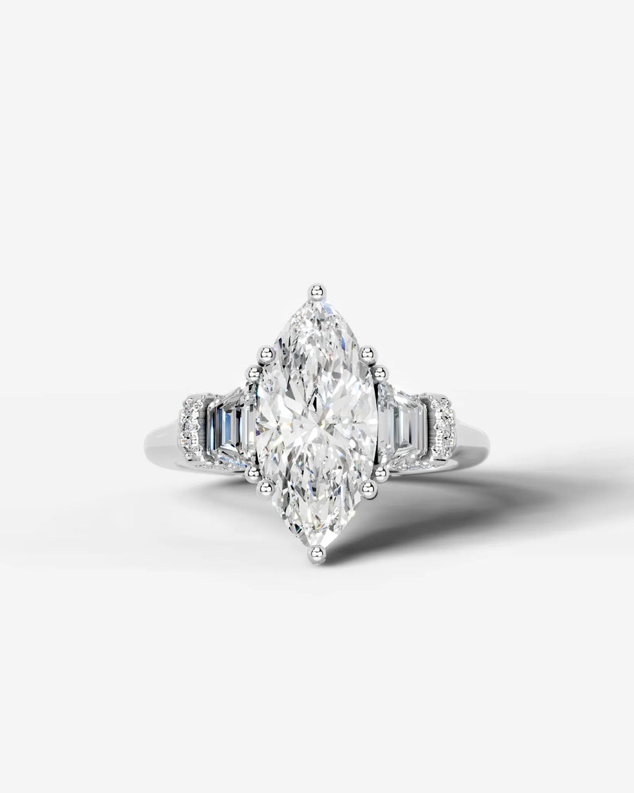 Viola (Marquise) Platinum 001