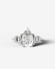 Viola (Pear) 18k White Gold 001