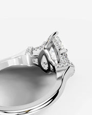 Viola (Pear) 18k White Gold 003